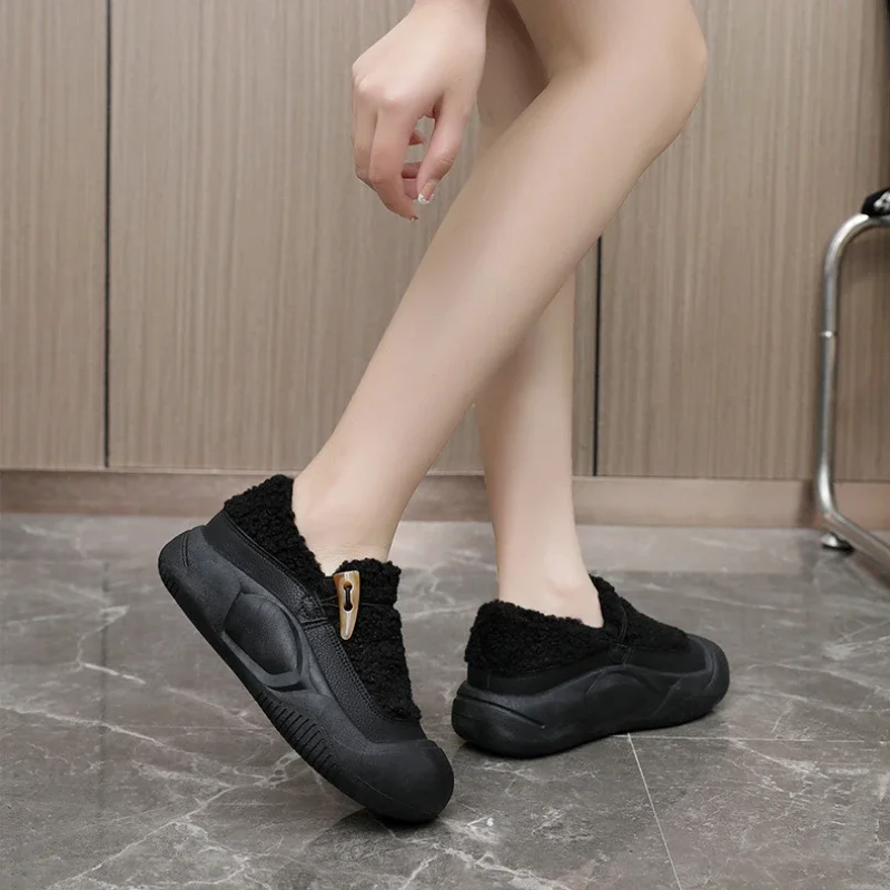 Chaussures confortables pour femmes en fourrure pour automne/hiver - image de produit 4