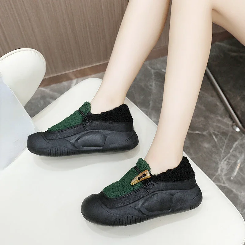 Chaussures confortables pour femmes en fourrure pour automne/hiver - image de produit 1