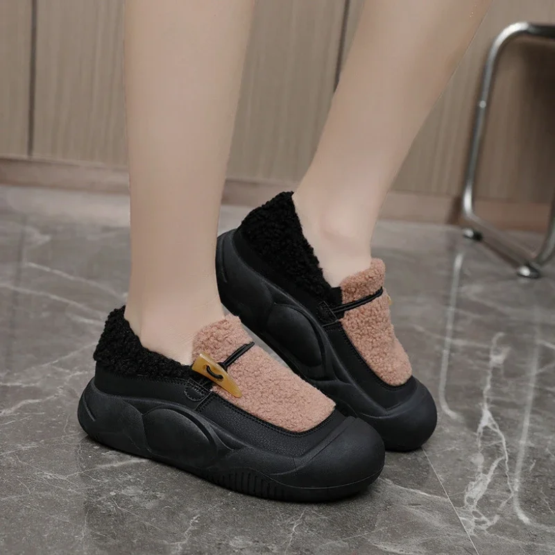 Chaussures confortables pour femmes en fourrure pour automne/hiver - image de produit 3