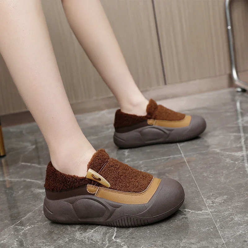 Chaussures confortables pour femmes en fourrure pour automne/hiver - image de produit 2