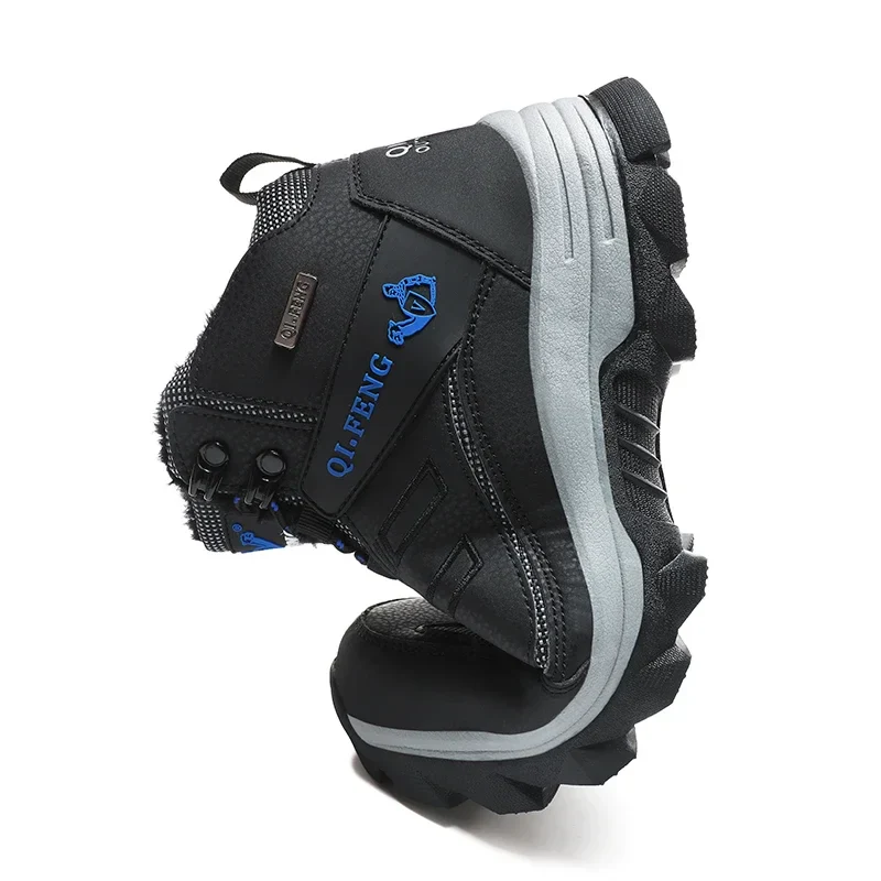 Bottes de neige en cuir pour hommes: chaudes et imperméables - image de produit 4