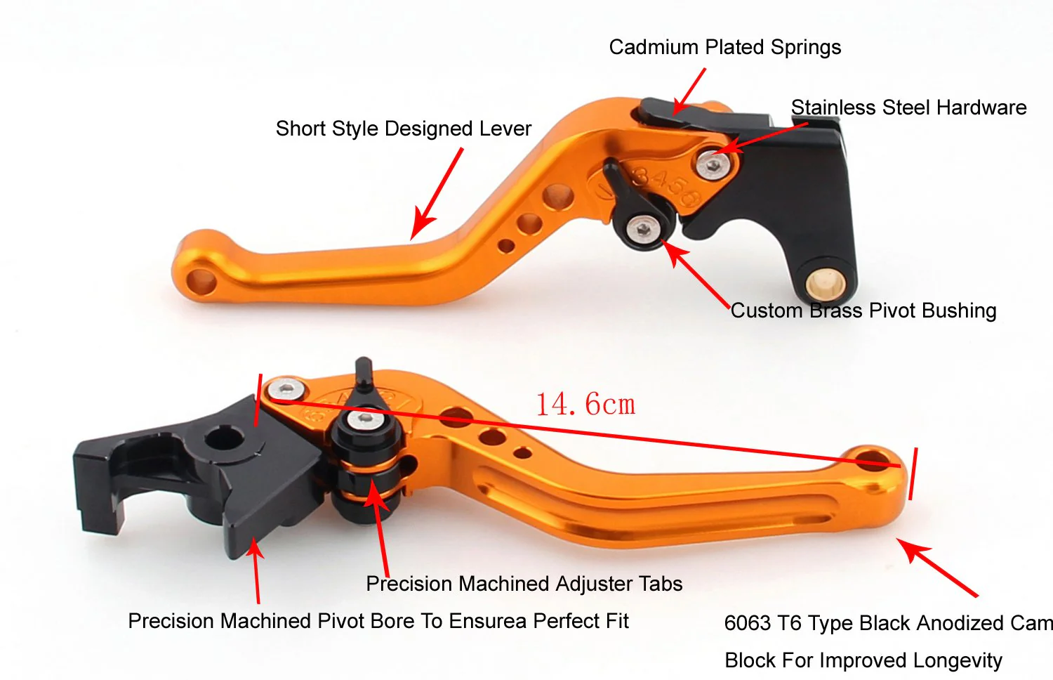 Leviers d'embrayage de frein courts pour Ducati Scrambler 2015-2016 Strada 2016 Generic